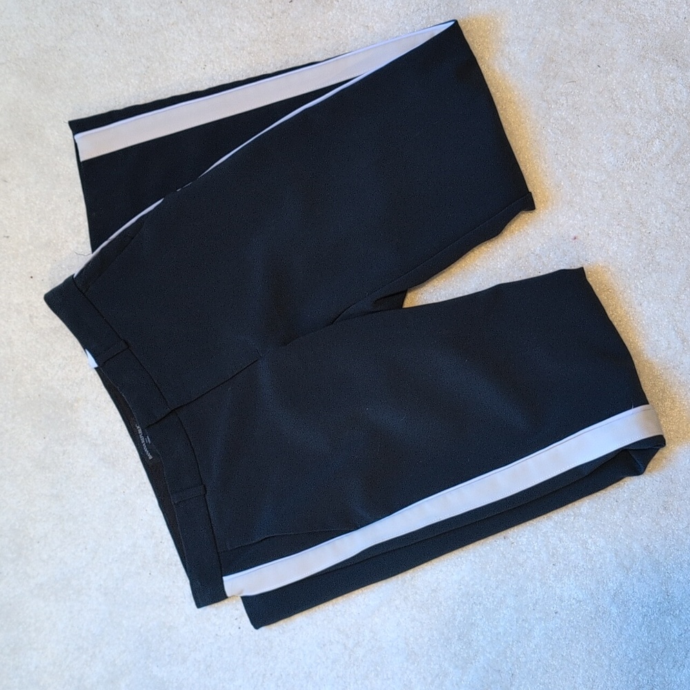 J. Crew Logan Navy Blue Pants with White Stripe - Picture 2 of 5
